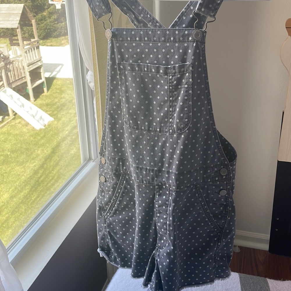 AE Polka Dot Jean Overalls